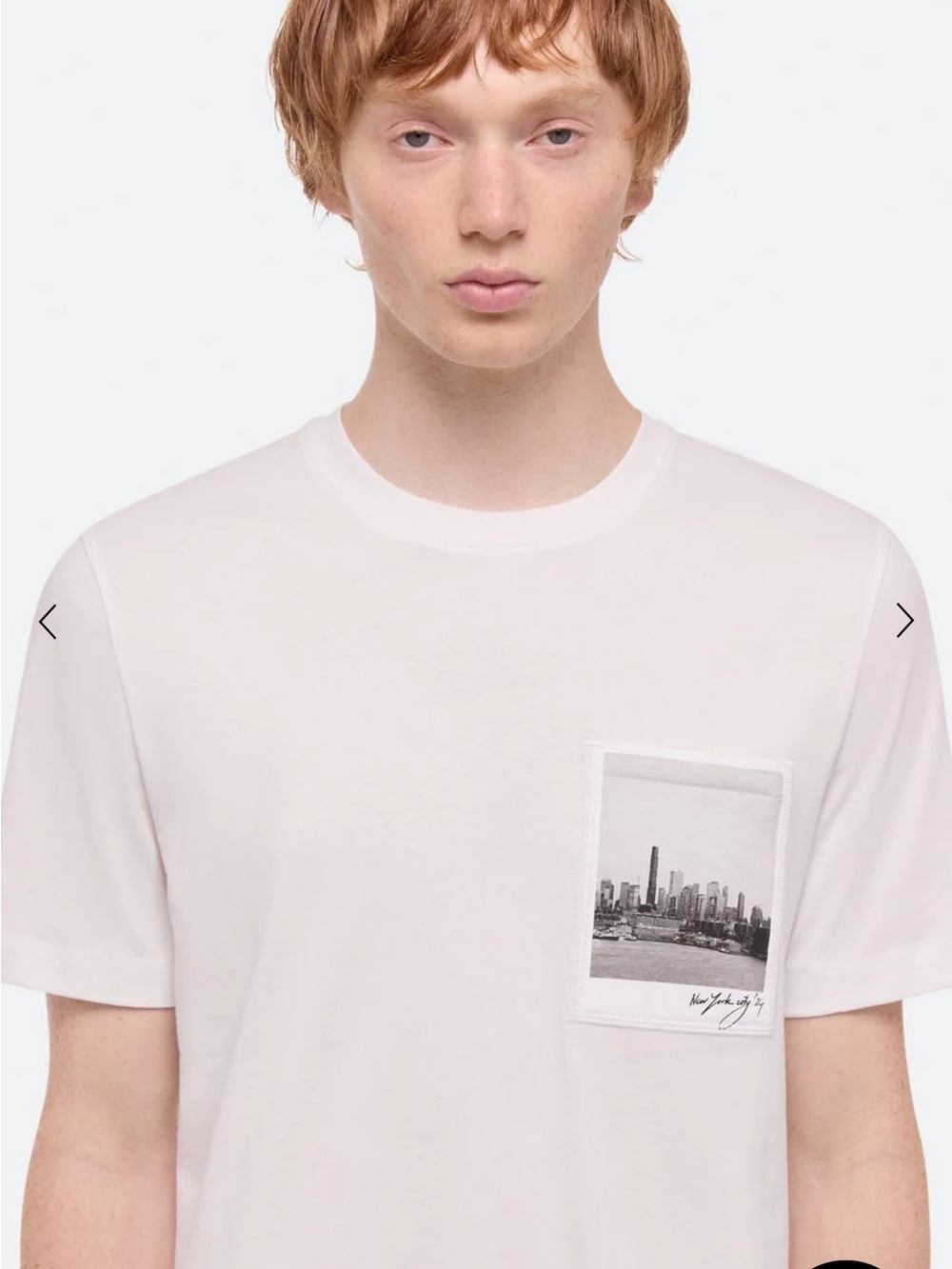 Helmut Lang Skyline Postcard T-Shirt New York NYC Skyline Size XL